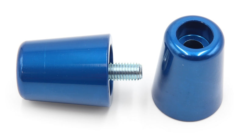 Set contrappesi manubrio V PARTS alluminio KAWASAKI blu