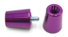 Set contrappesi manubrio V PARTS alluminio KAWASAKI lilla