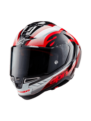 ALPINESTARS SUPERTECH R10 casco integrale Pista versione Team Carbon/ Rosso / Bianco