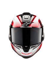 ALPINESTARS SUPERTECH R10 casco integrale Pista versione Team Carbon/ Rosso / Bianco