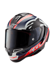 ALPINESTARS SUPERTECH R10 casco integrale Pista versione Team Carbon / Rosso / Blu