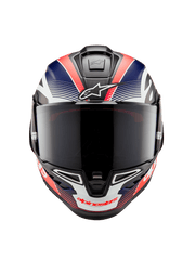 ALPINESTARS SUPERTECH R10 casco integrale Pista versione Team Carbon / Rosso / Blu