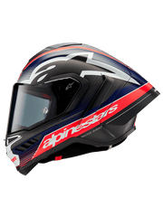 ALPINESTARS SUPERTECH R10 casco integrale Pista versione Team Carbon / Rosso / Blu