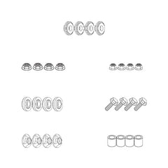 GIVI ATTACCHI PARAB.H.SH 125-150'09NERO X PAR