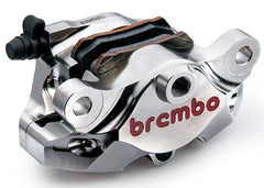 Brembo SuperSport CNC P2 34 Rear Brake Caliper, Nickel Plated, with Pads, for Aprilia and Ducati