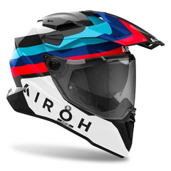 AIROH Casco Commander 2 DOOM Bianco Nero Rosso