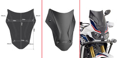 GIVI CUPOLINO NERO OPACO HONDA CRF1000L A.TWI