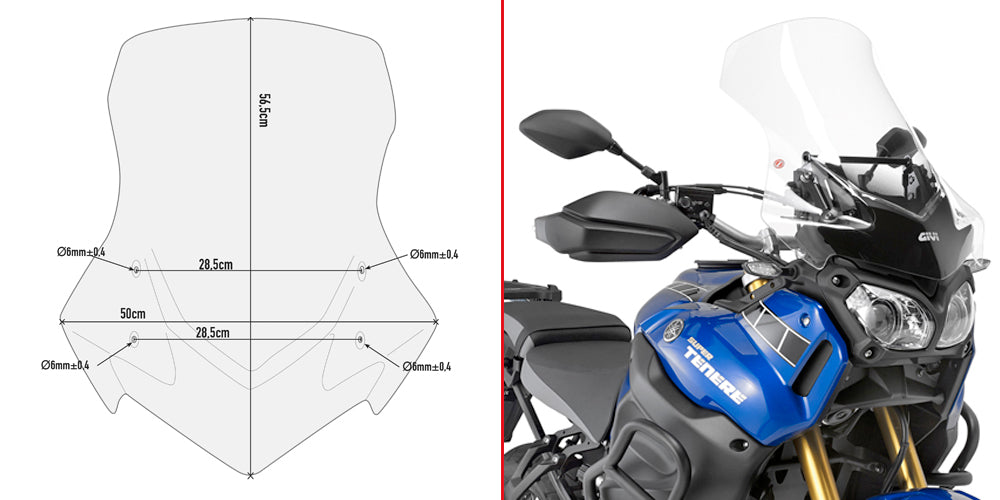 GIVI SPOILER YAMAHA XT1200ZE SUPERTENERE' (20