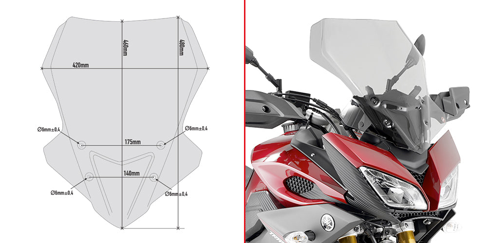 GIVI SPOILER YAMAHA MT-09 TRACER'15
