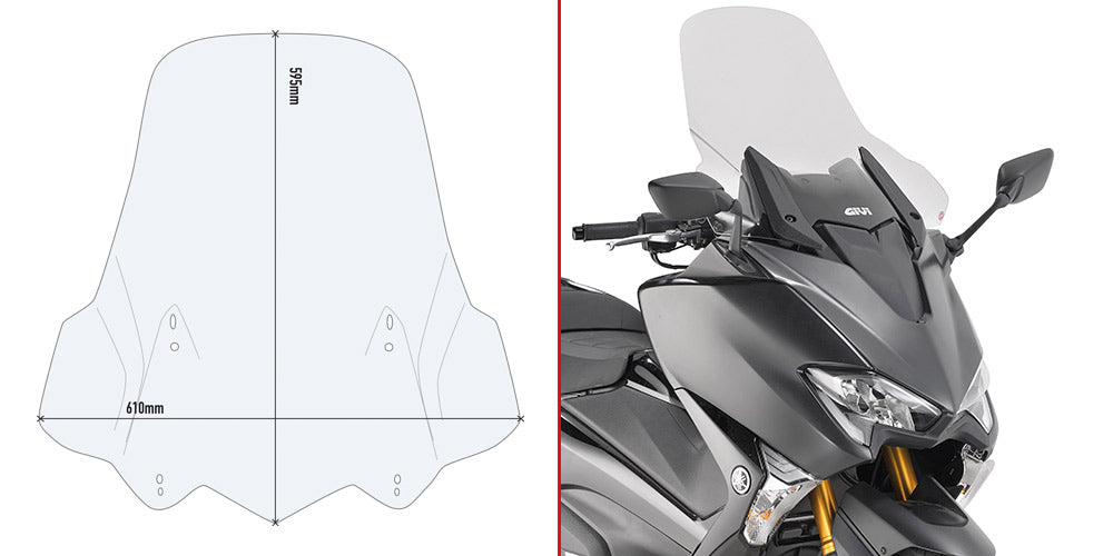 GIVI PARABREZZA Yamaha T-MAX 530 2017 560 (2020)