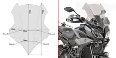 GIVI SPOILER YAMAHA TRACER 900GT FUME' 2018
