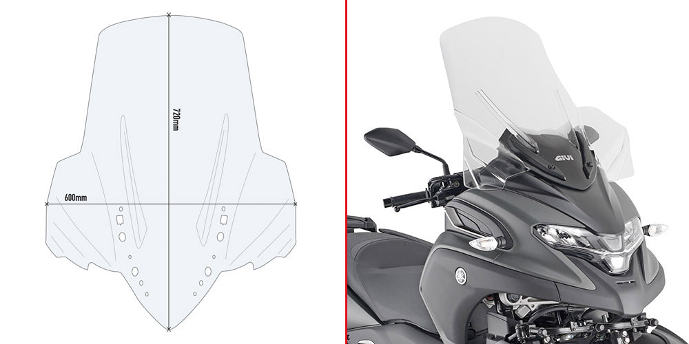 GIVI CUPOLINO YAMAHA TRICITY 300 (2020) TRASP