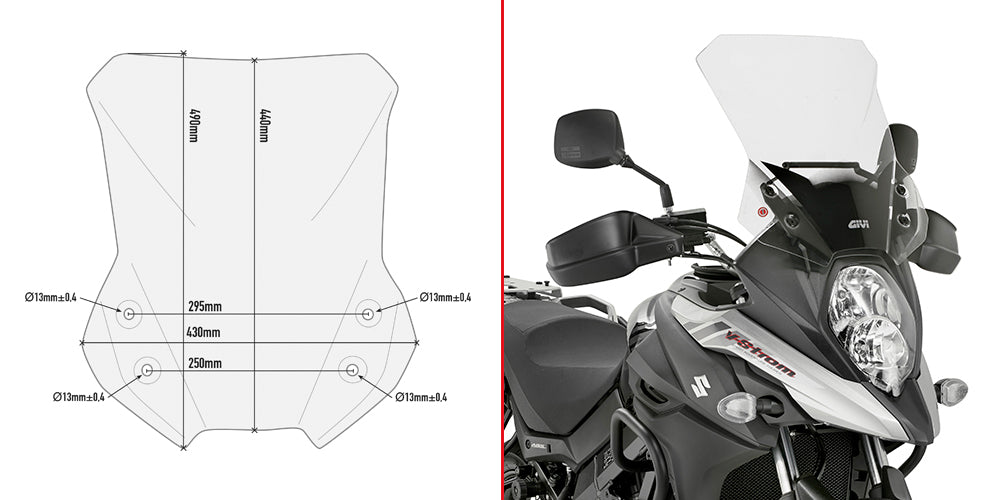 GIVI SPOILER SUZUKI DL 650 V-STROM (2017)