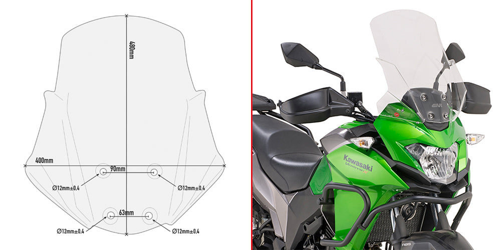 GIVI SPOILER KAWASAKI VERSYS-X 300 2017