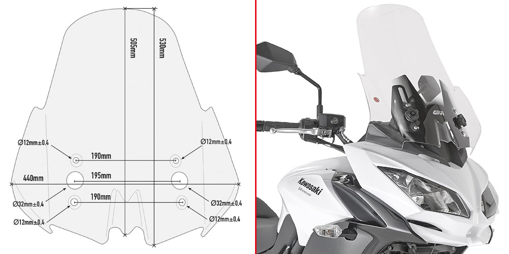 GIVI SPOILER KAWASAKI VERSYS 650 2017