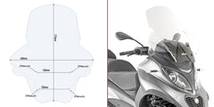 GIVI SPOILER PIAGGIO MP3 350-500 SPORTBUSINE