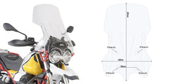 GIVI CUPOLINO MOTO GUZZI V85 TT 2019 TRASPARE