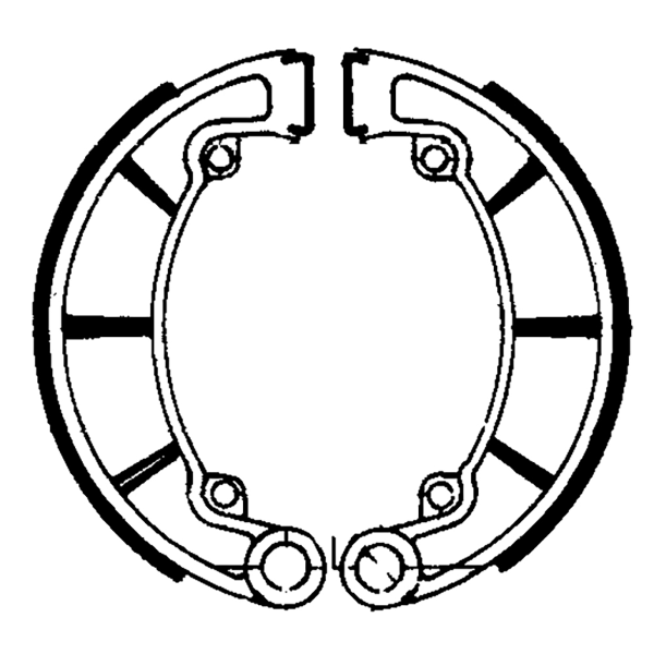 Ganasce Freno FERODO FSB794 Posteriore per KAWASAKI KLF 4X4 C10-C11-C12-C13-C14 300 1998 - 2002