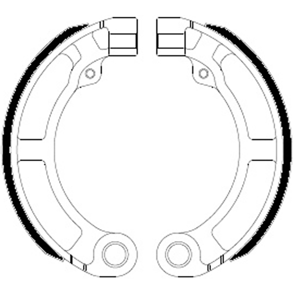 Ganasce Freno FERODO ECO FSB885A Posteriore per PIAGGIO VESPA 50 50 1963 - 1983