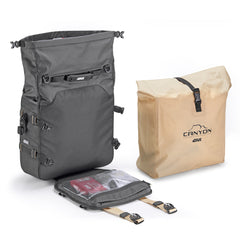 GIVI GRT720B Canyon – Coppia Borse Laterali Waterproof 25+25 Litri con Attacco MONOKEY®