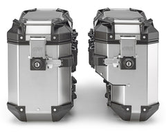 GIVI Coppia Valigie Laterali Moto Trekker Outback 37 + 33 Evo Argento