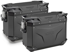 GIVI Coppia Valigie Laterali Moto Trekker Outback 48 + 37 Evo Black Line