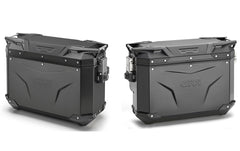 GIVI Pair of Side Cases for Trekker Outback 37 + 33 Evo Black Line