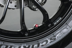 CNC RACING Tapones para válvulas de ruedas en aluminio de color, 2 tapones