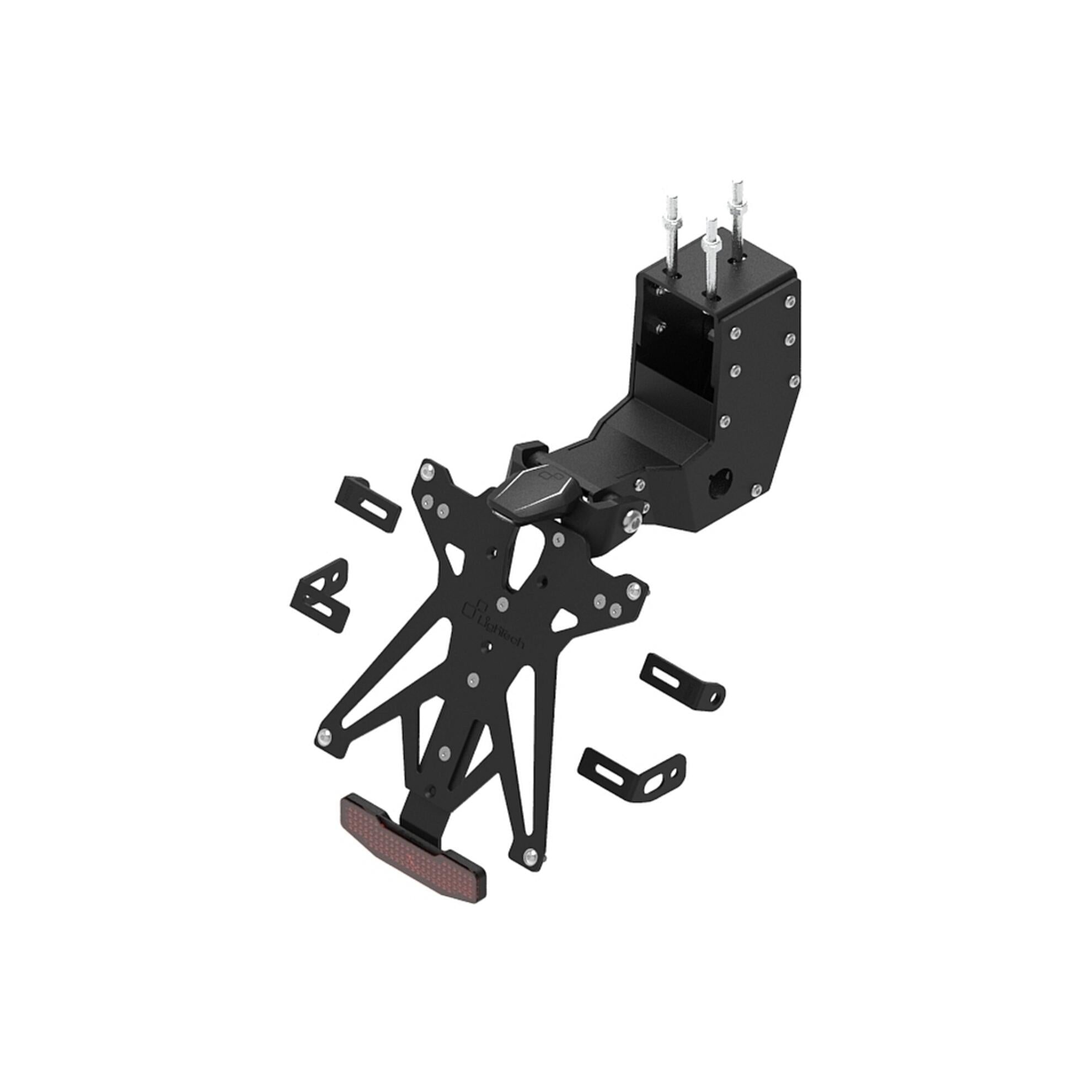 LIGHTECH Kit Portatarga Regolabile per Aprilia Dorsoduro 1200 2011 - 2017