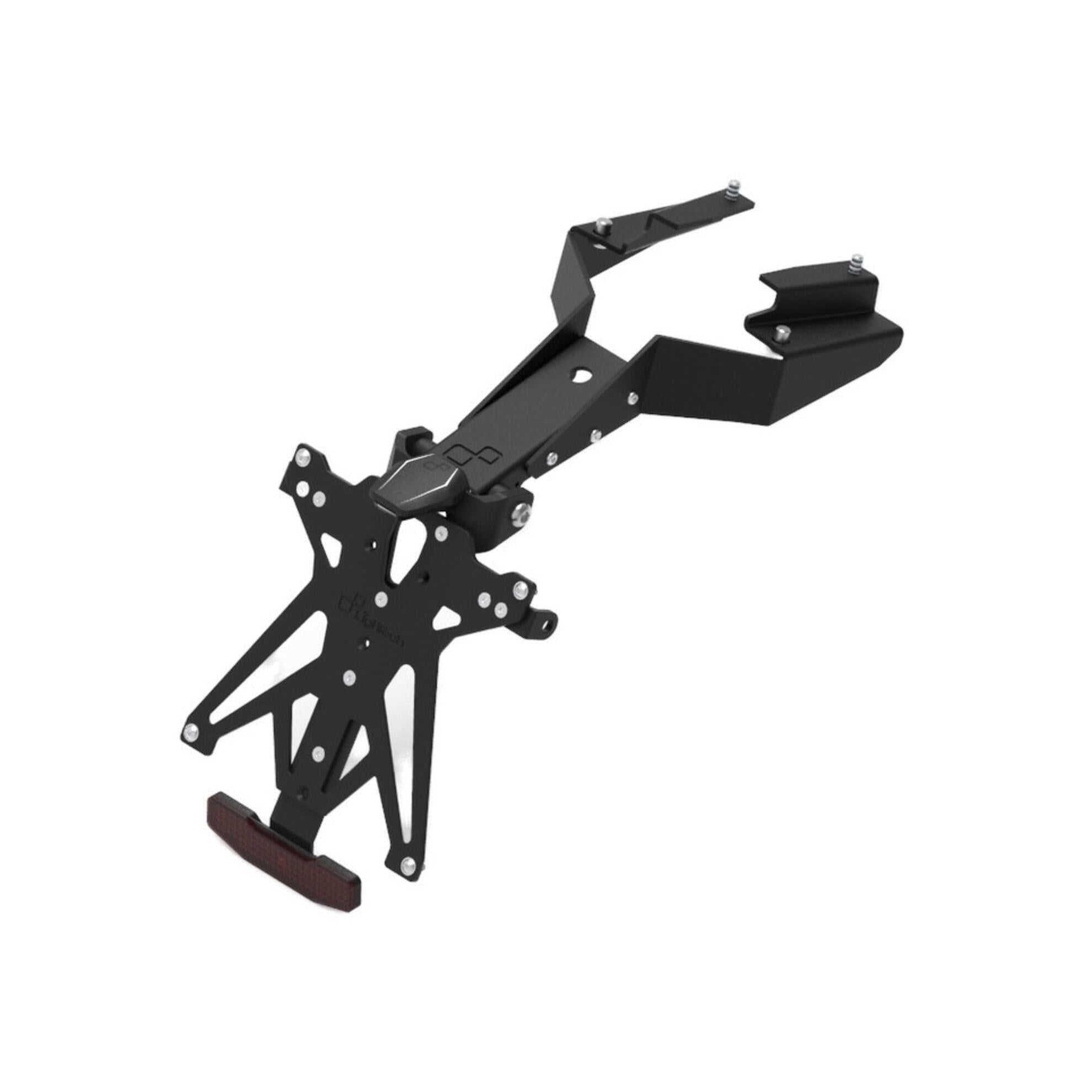 LIGHTECH Kit Porta Targa Regolabile per Fantic Caballero 125/250/500 Scrambler Rally 2019