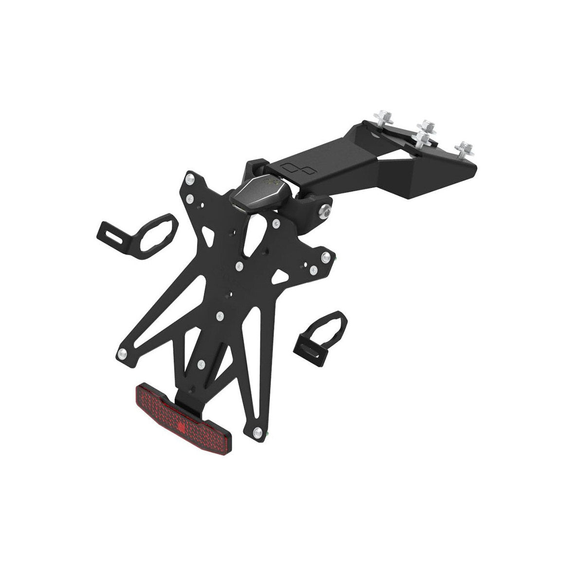 LIGHTECH Kit Portatarga Regolabile per Kawasaki Ninja 650 2016 - 2023