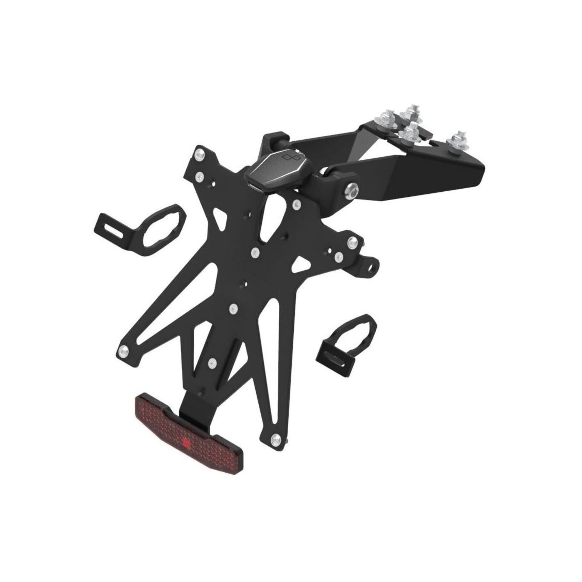 LIGHTECH Kit Portatarga Regolabile per Kawasaki Ninja 250 2018 - 2017 - 2024 - 2017 - 2024