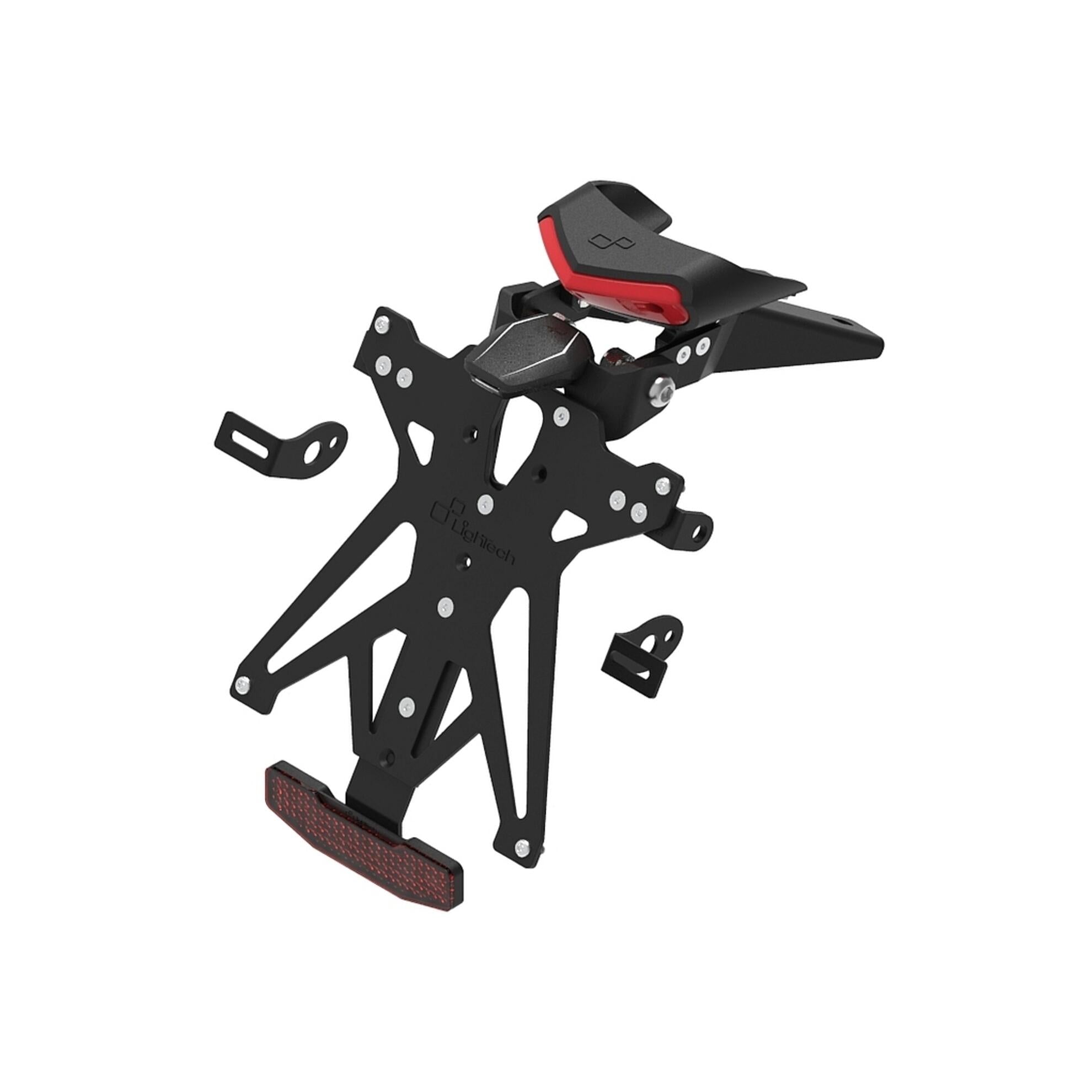 LIGHTECH Kit Portatarga Regolabile per Ktm Duke 790 2018 - 2020 - 2020