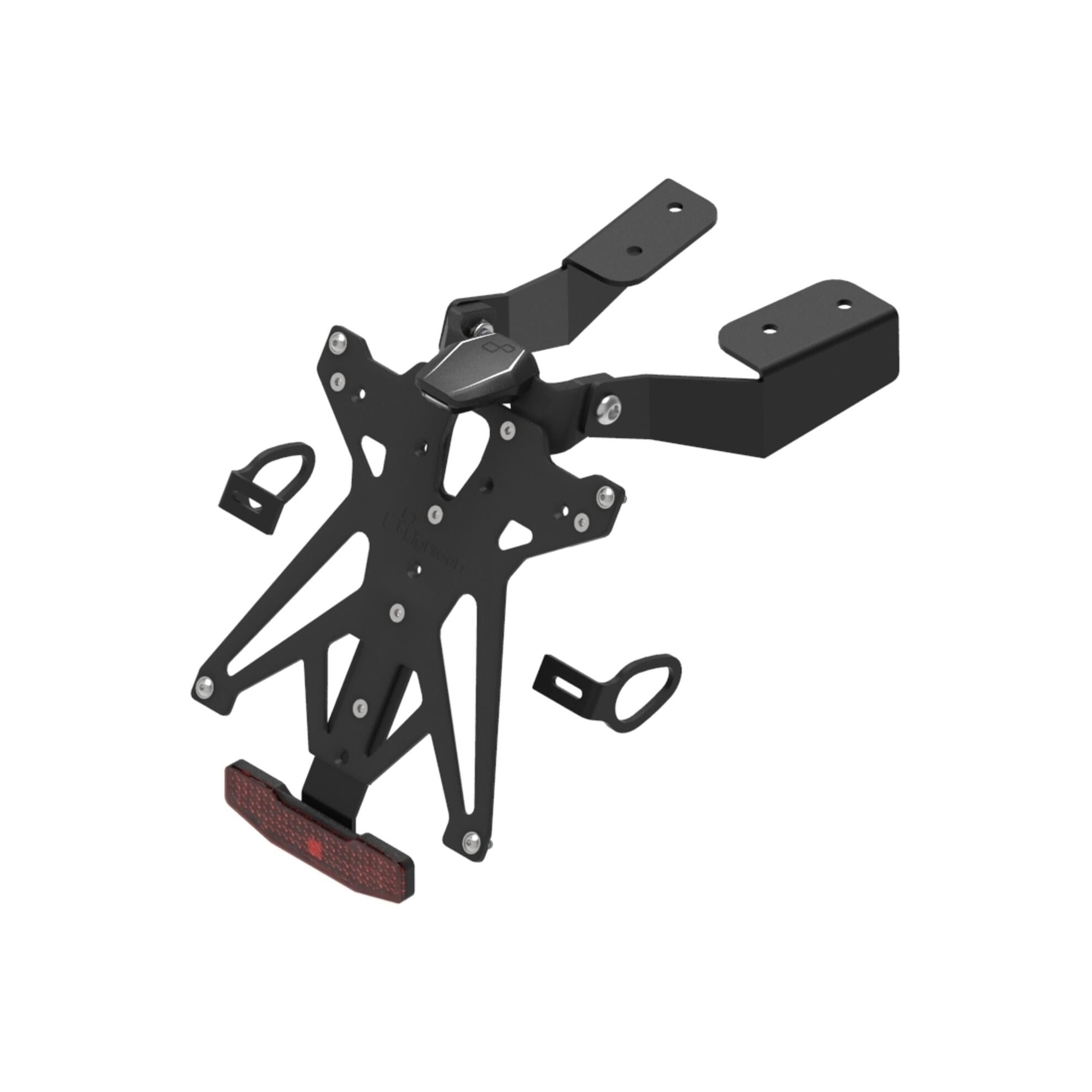 LIGHTECH Kit Portatarga Regolabile per Yamaha TMAX 530 2017 - 2020