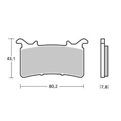 BREMBO Brake Pads M578Z04 Racing Compound For CBR 1000 RR-R 20, BMW M1000 RR, M 1000 R
