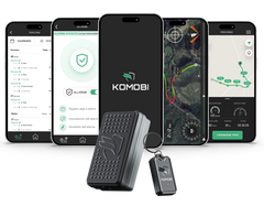 KOMOBI Localizzatore antifurto GPS con app, rilevatore incidenti e Telemetria, versione PRO
