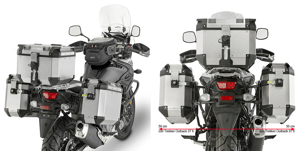 GIVI Portavaligie Laterale SUZUKI DL650 VSTROM2017 PER O