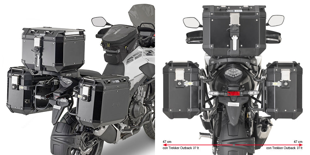 GIVI Portavaligie Laterale HONDA CB500X (2019)PER OUTBAC