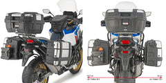 GIVI Portavaligie Laterali per Honda Africa Twin 1100L 20-24, Adventure Sports 20-24