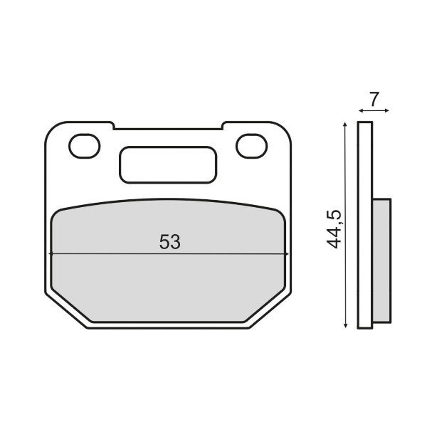 Pastiglie Freno RMS Organiche Suzuki RG 80 Gamma per SUZUKI RG 80 C GAMMA 80 1985 - 1987