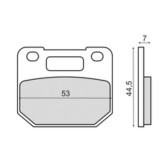 Pastiglie Freno RMS Organiche Suzuki RG 80 Gamma per SUZUKI RG 80 C GAMMA 80 1985 - 1987