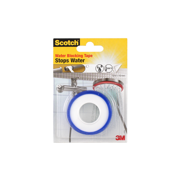 Scotch Nastro Stops Water adesivo resistente all'acqua RMS 12m x 12mm