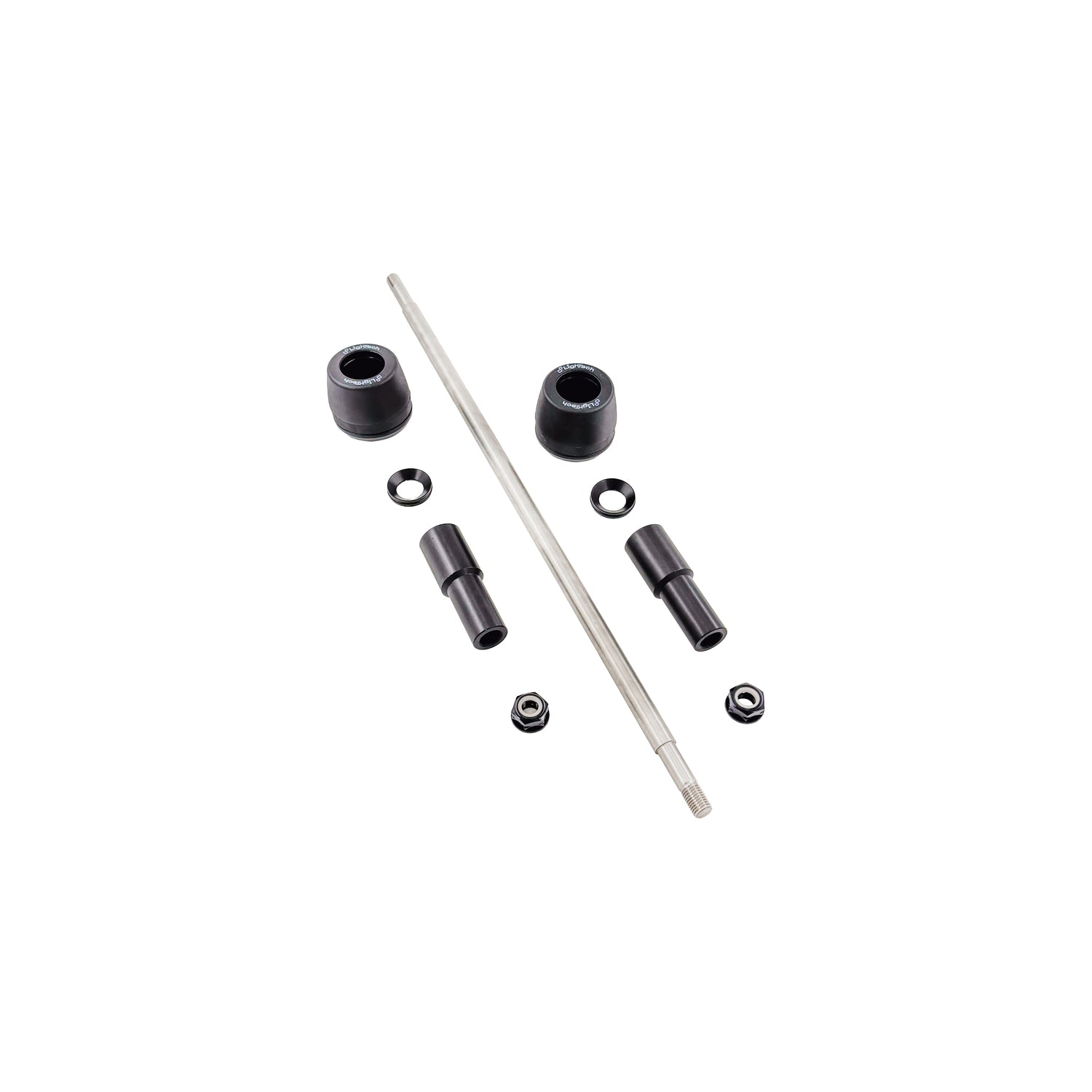 LIGHTECH Kit Protezioni Telaio Ammortizzate per Ducati Streetfighter 1100 2009