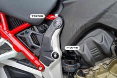 CNC RACING Tapas Chasis Oblicuas Ducati Multistrada V4 - Orificios oblicuos