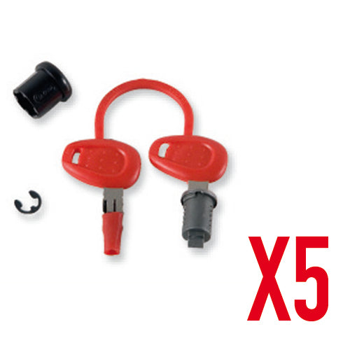 GIVI CHIAVI CON BOCCOLA X VALIGIE (SET 5 PZ)
