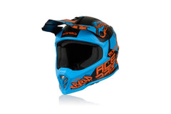 Casco Cross / Enduro  Acerbis STEEL KID Blu/Rosso/Nero