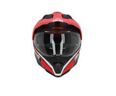 CASCO Touring / Enduro Stradali / Super Motard / ATV Acerbis FLIP FS-606 22-06 Grigio Scuro/Rosso/Bianco