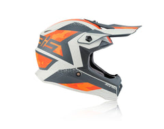 Casco Cross / Enduro  Acerbis STEEL KID Arancione/Grigio/Bianco