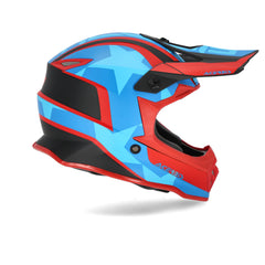 Casco Cross / Enduro Acerbis STEEL KID Rosso/Blu/Nero