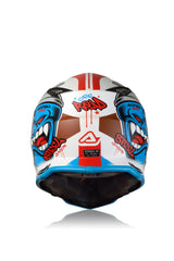 Casco Cross / Enduro Acerbis STEEL KID Bianco/Blu/Marrone
